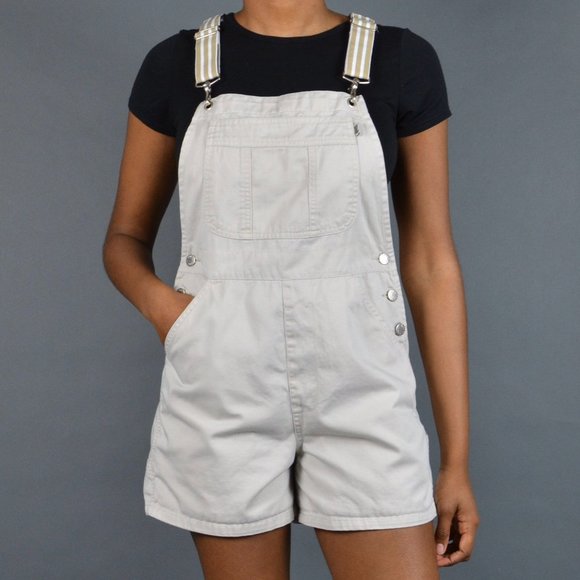 London London Denim - Vintage London London 90s Overalls Bib Shorts Sz M